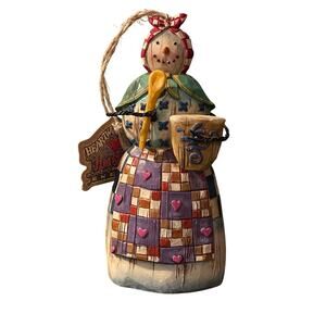 Jim Shore 2003 Heartwood Creek Snowmom Winter's Comfort Figurine